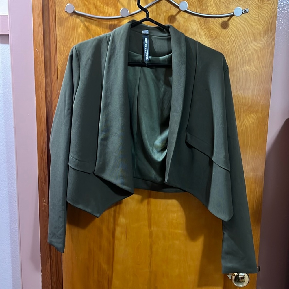 Design Lab Hunter Green Blazer